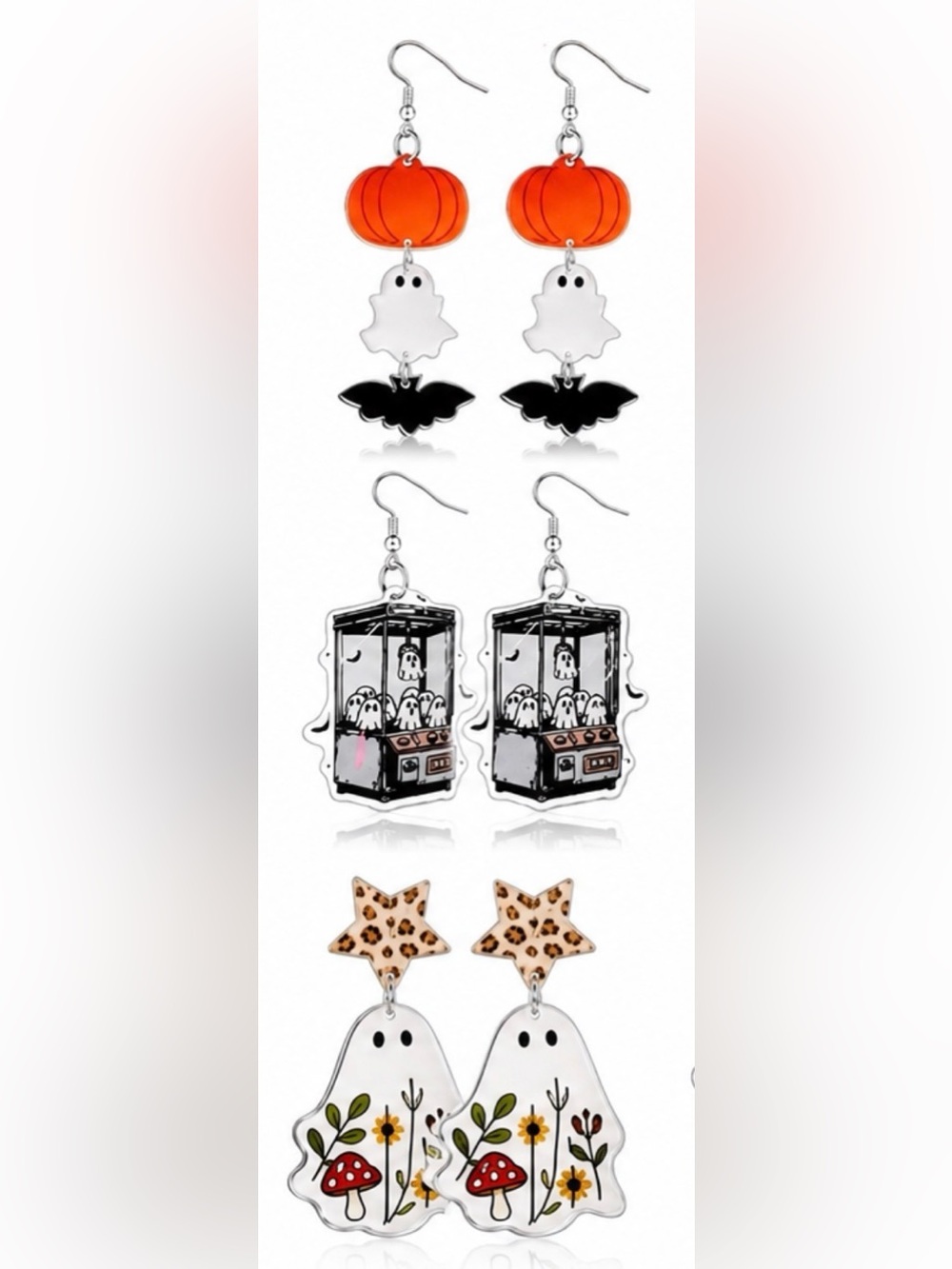*BUY NOW* Acrylic Halloween Earrings - Choose 1 - Picture 5 of 8